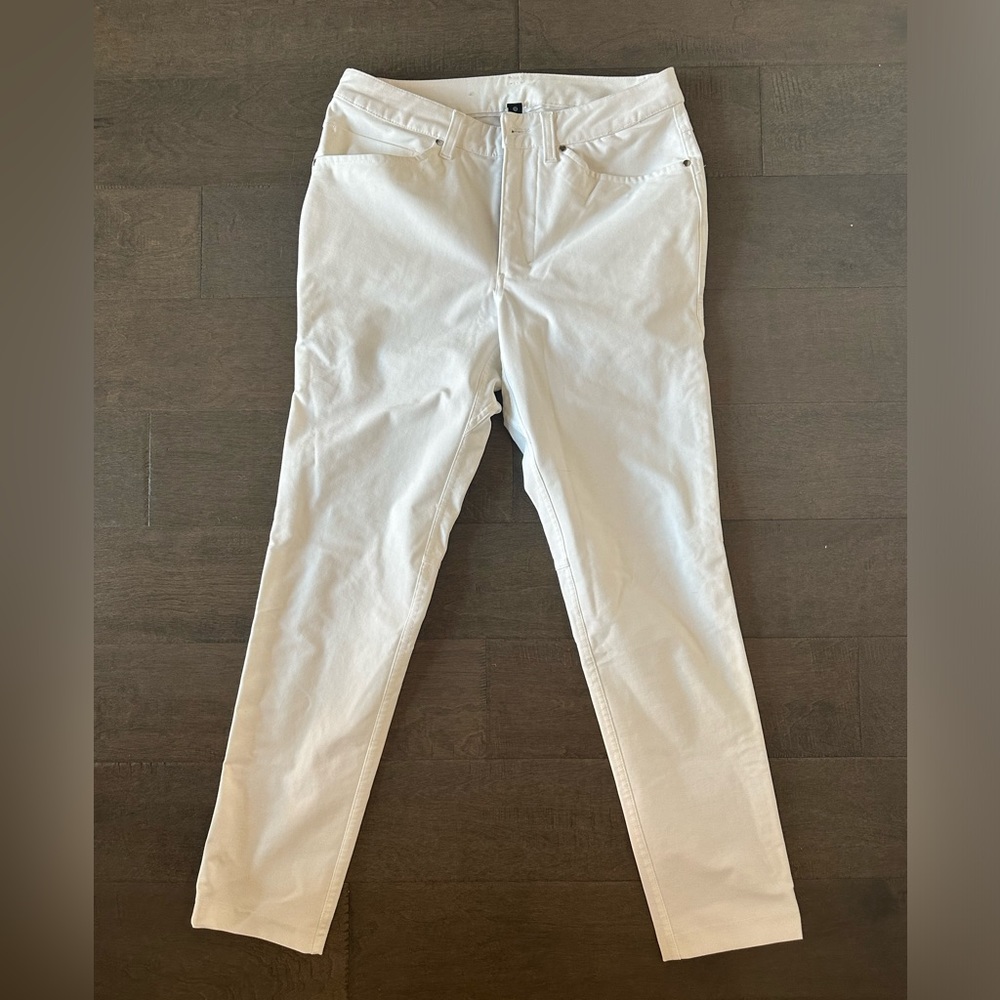 lululemon ABC pant Slim (Utilitech) in white 28x30